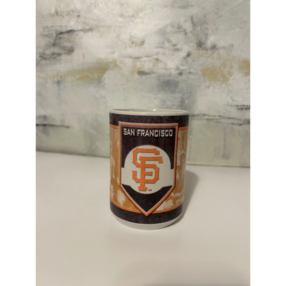 San Francisco Giants MLB Coffee Mug Ceramic Cup Orange Black SF Logo Fan Gift